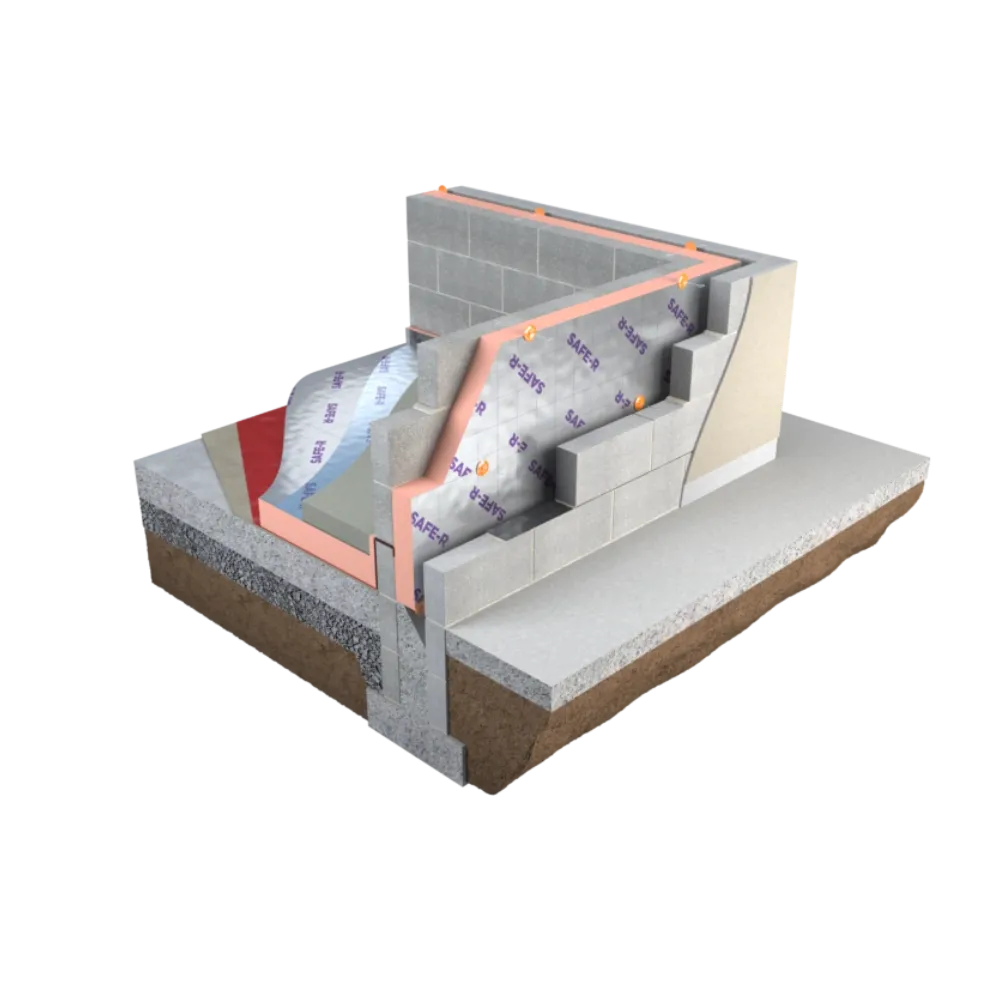100mm Unilin (Xtratherm) Safe-R SR/CW Phenolic Partial Fill Cavity Wall Board - 1200x450mm