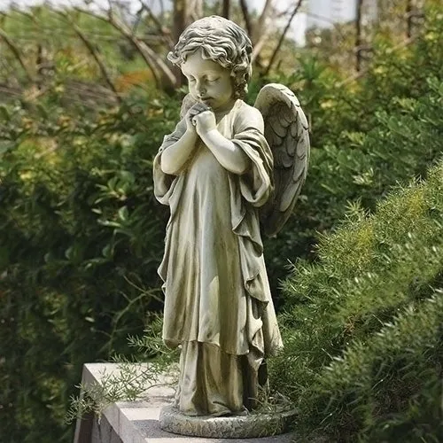 26"H Praying Angel Garden Statue