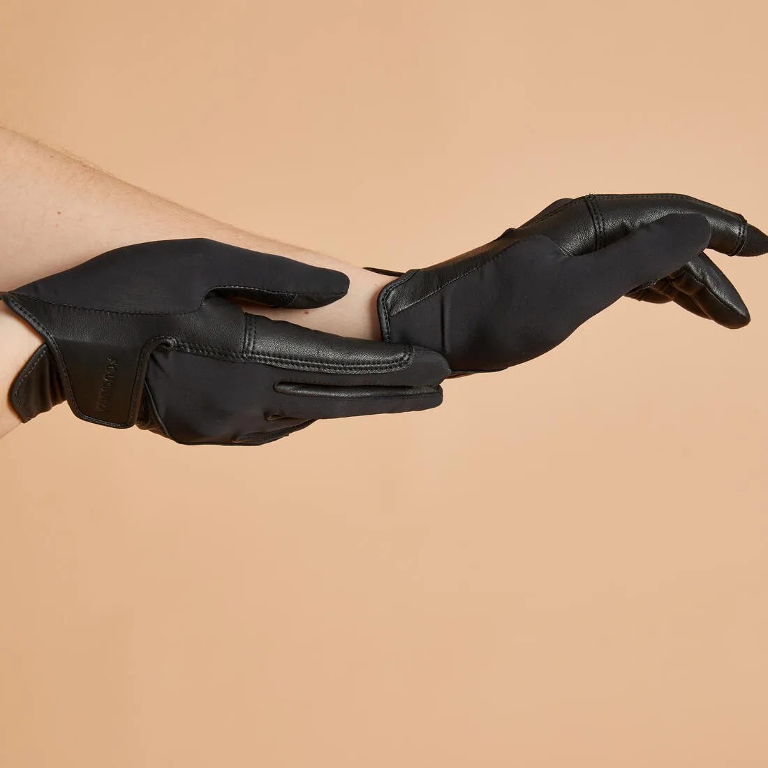 Adult Horse Riding Gloves Classic - Caramel