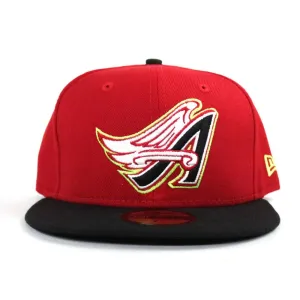 Anaheim Angels New Era 59Fifty Fitted Hat (Red Black Lime)