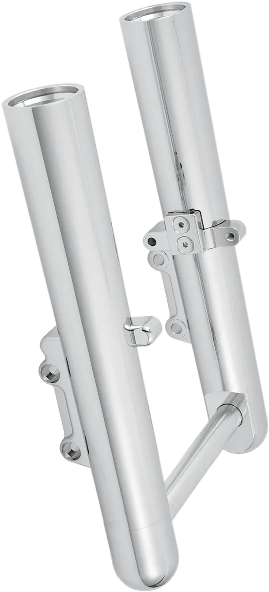 Arlen Ness 40-510 Hot Legs Single Disc Fork Leg Set - Deep Cut - Black