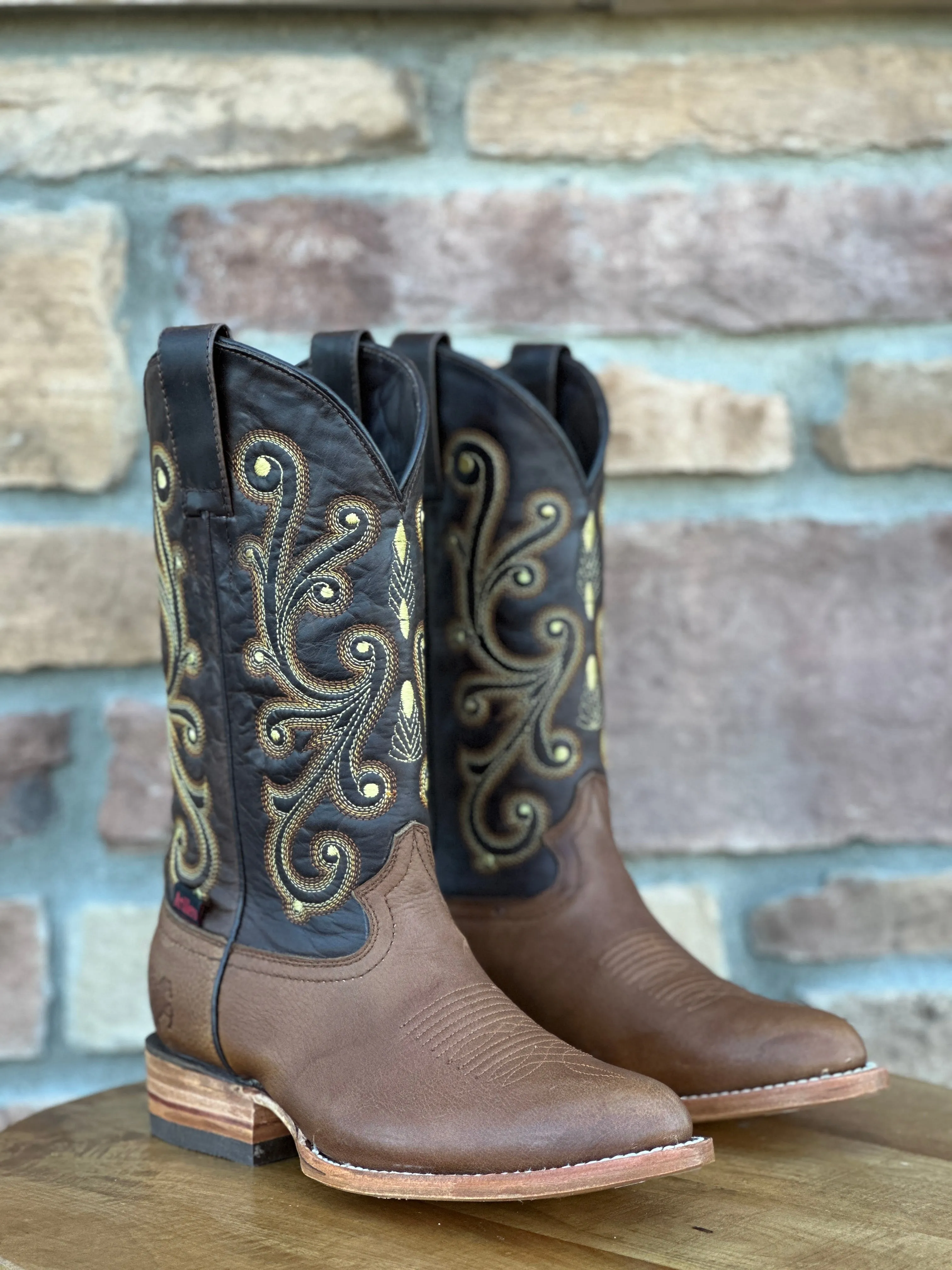 Artillero Honey Grisly Round Toe Boots