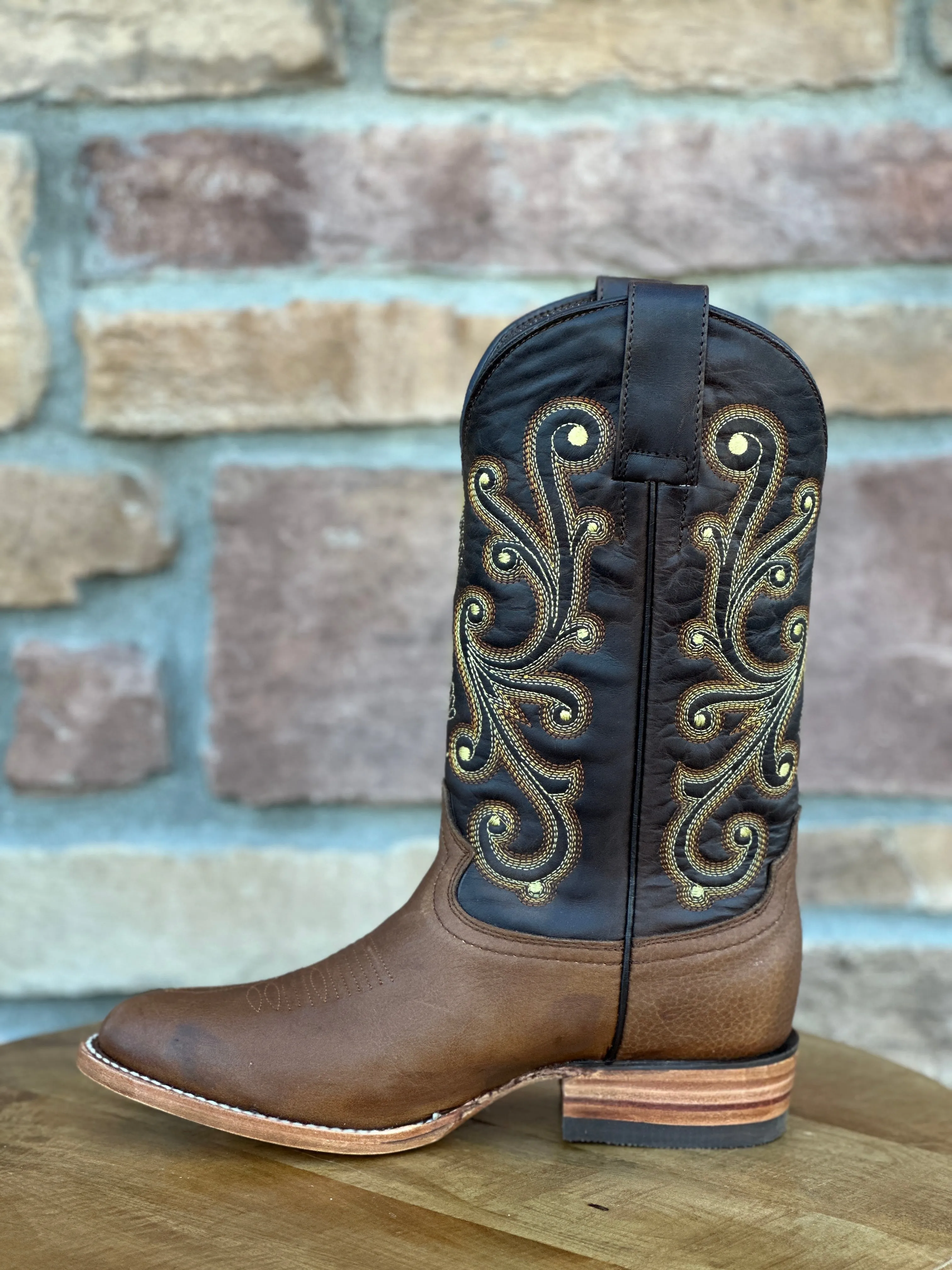 Artillero Honey Grisly Round Toe Boots