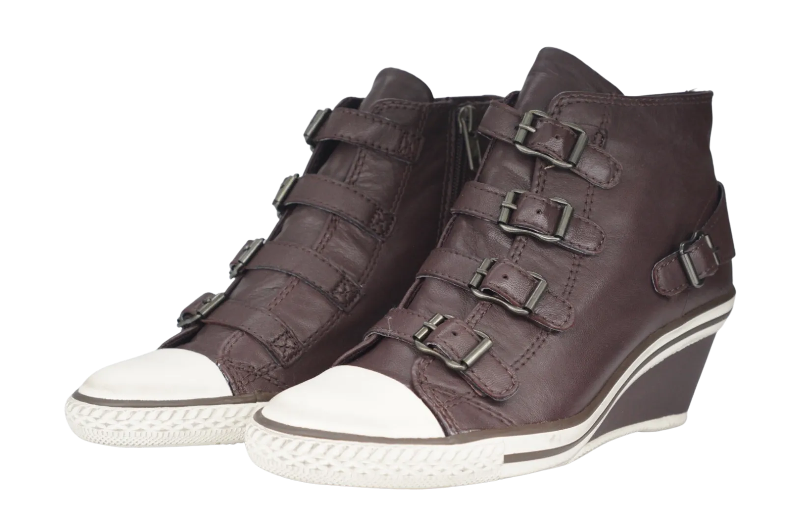Ash Femme Genial Coin Sneaker Perkish Cuir 340527 Women Size EU35-38