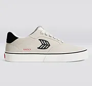 ATARI NAIOCA Smoke White Suede Black Logo Sneaker Men