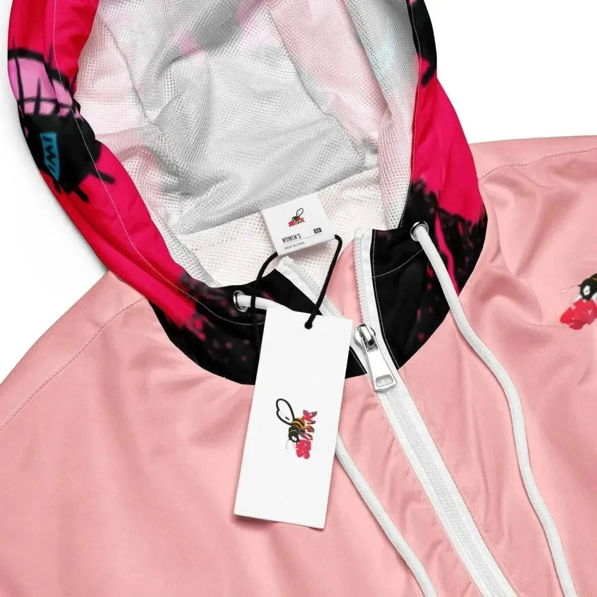 Beesmoove eye catcher pink Women’s cropped windbreaker