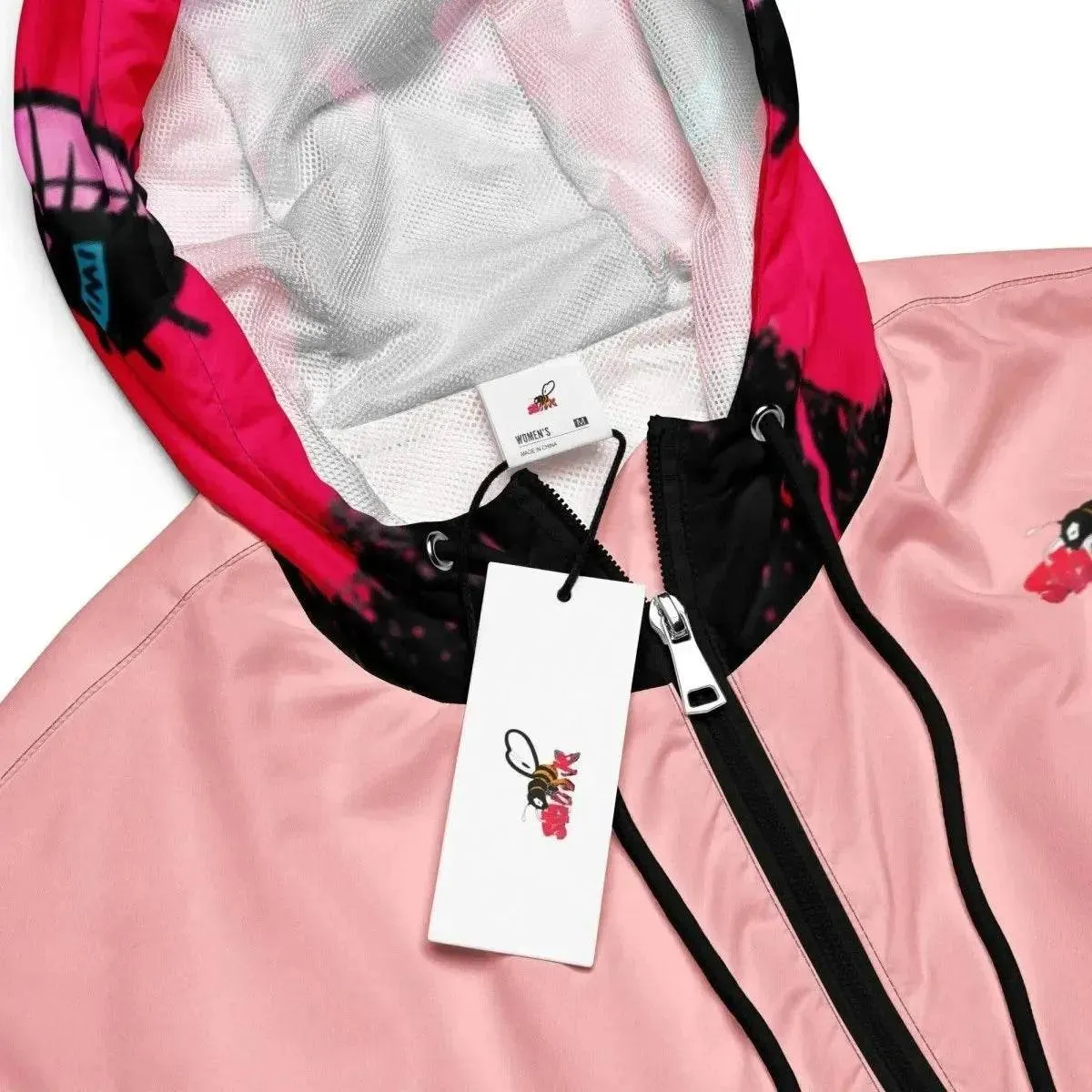 Beesmoove eye catcher pink Women’s cropped windbreaker