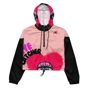 Beesmoove eye catcher pink Women’s cropped windbreaker