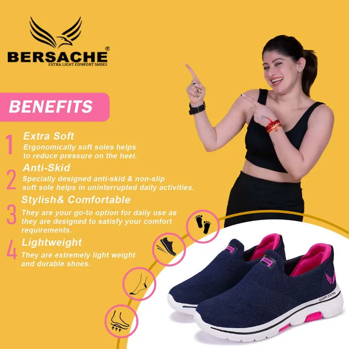 Bersache  Casual  Shoes For Women Navy Blue -  7059