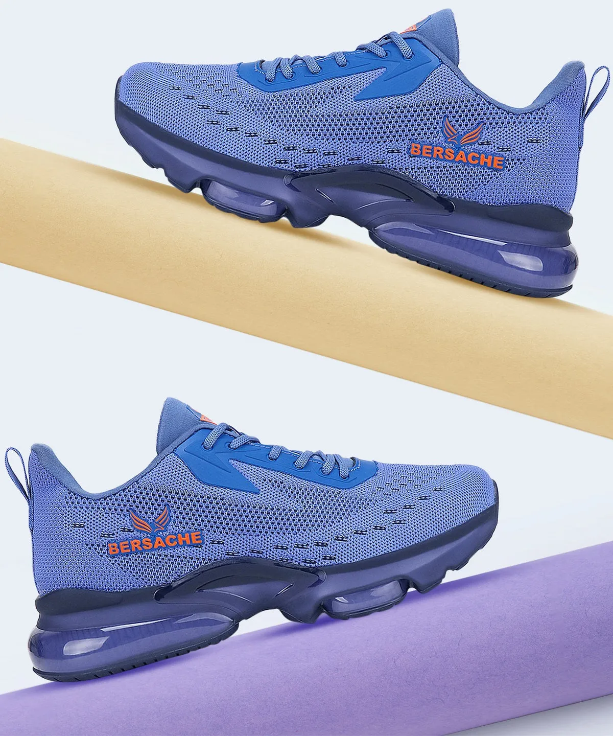 Bersache Casual Sneaker Shoes For Men Blue-9031