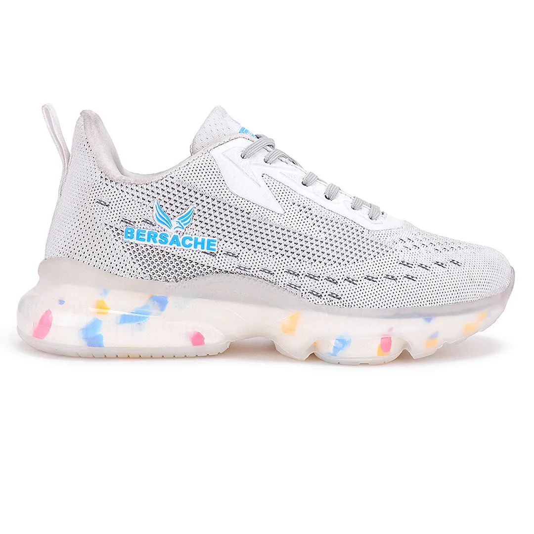 Bersache Casual Sneaker Shoes For Men White-9032