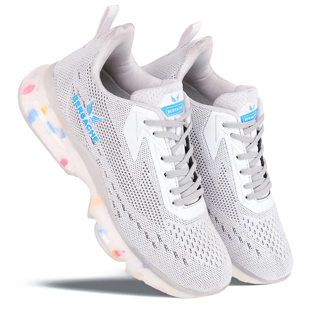 Bersache Casual Sneaker Shoes For Men White-9032
