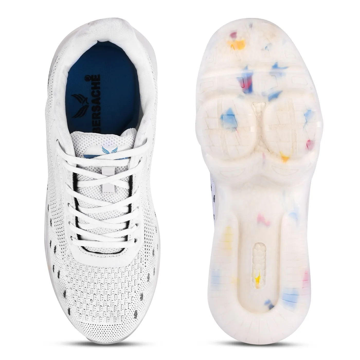 Bersache Casual Sneaker Shoes For Men White-9032