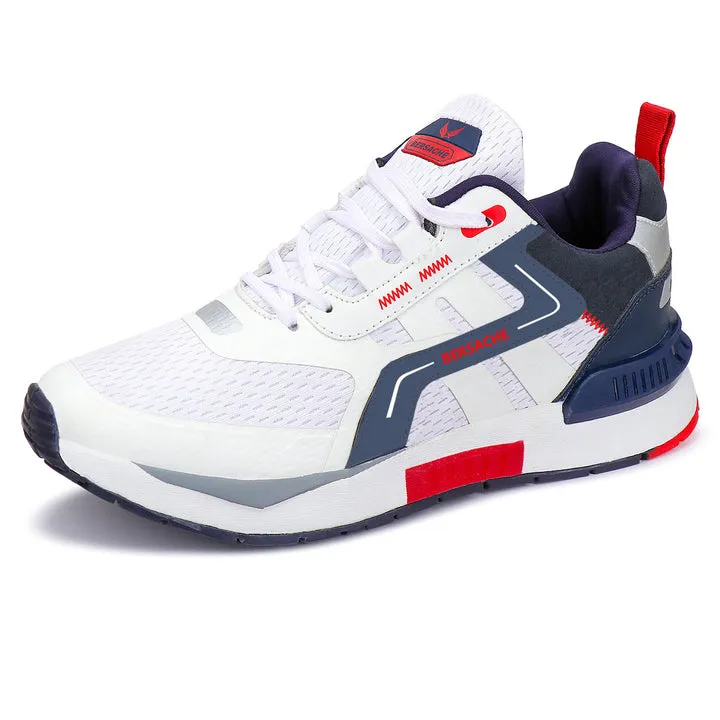 Bersache Lightweight Casual Sneaker Loafer Walking Shoes For Men9079-White