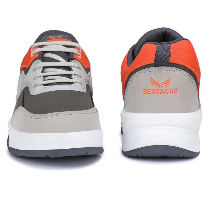 Bersache Sneaker Loafers Casual With Extra Comfort Sneakers For Men 9087-Grey