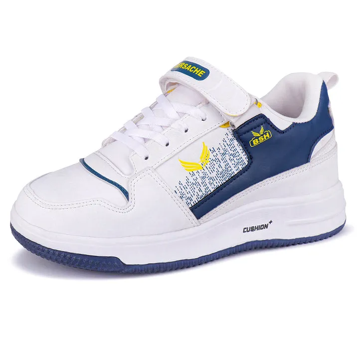 Bersache Sneaker Loafers Casual with Extra Comfort Sneakers For Men 9124-White