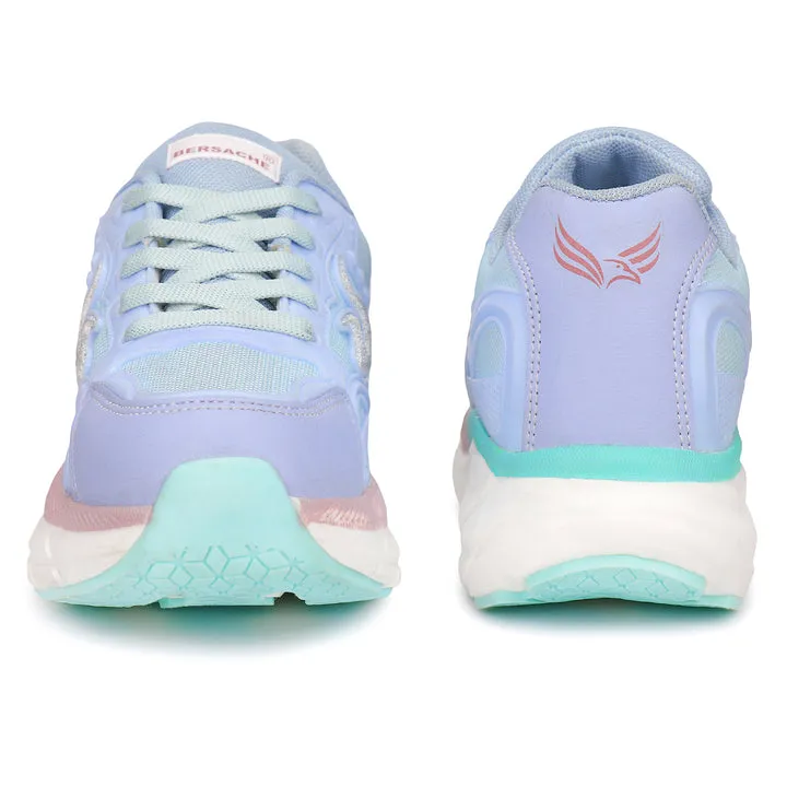 Bersache Sneaker Loafers Casual with extra comfort sneakers  For women Blue- 9106