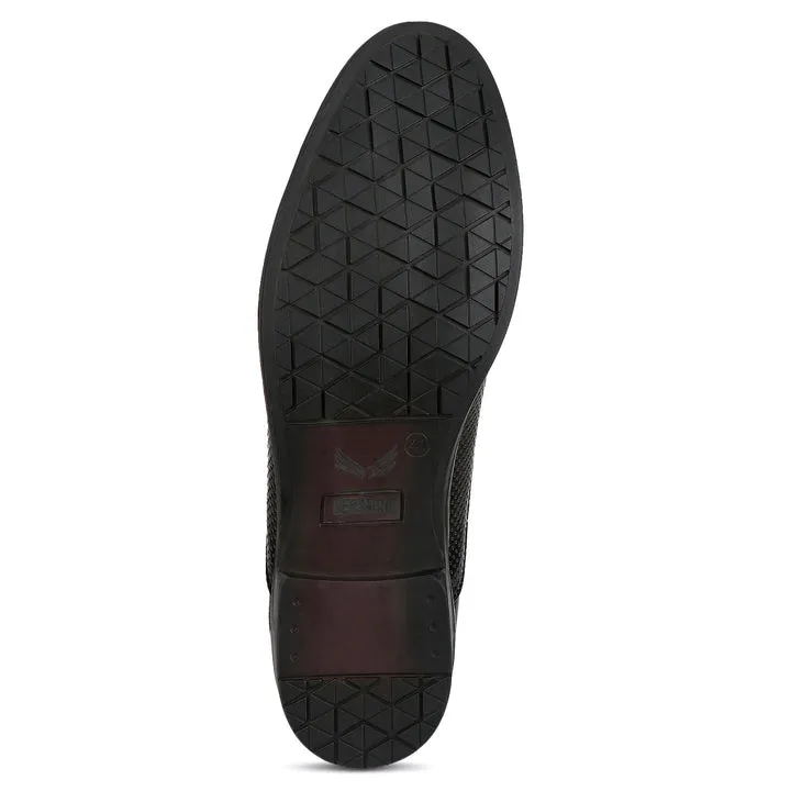 Bersache Sneaker Loafers Casual with extra comfort snearkers for men 9095 Black