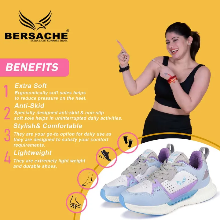 Besache Sneaker Loafers Casual With Extra Comfort Sneakers For Women Blue-9145