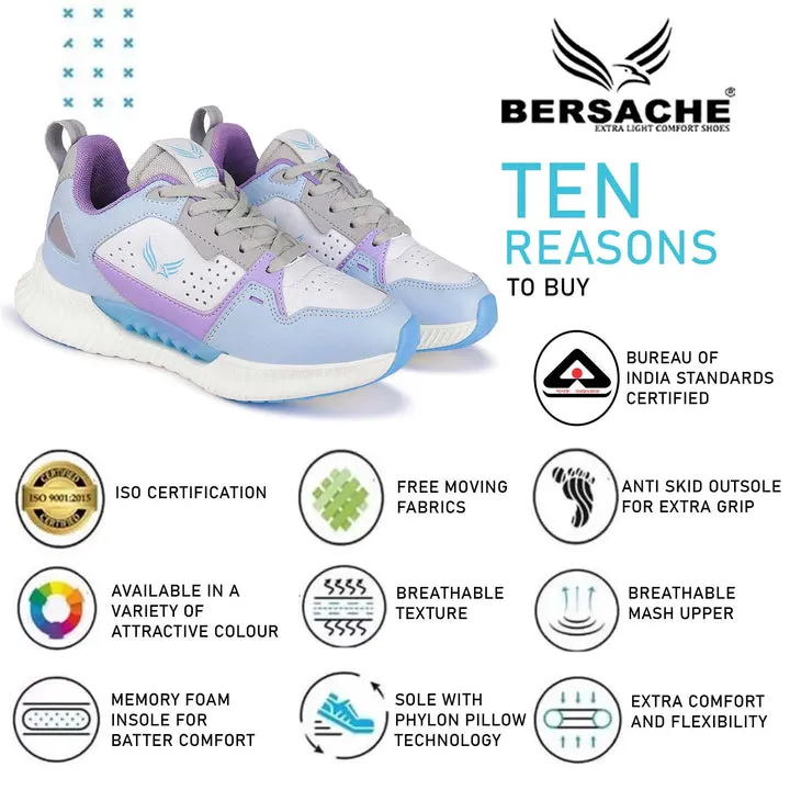 Besache Sneaker Loafers Casual With Extra Comfort Sneakers For Women Blue-9145