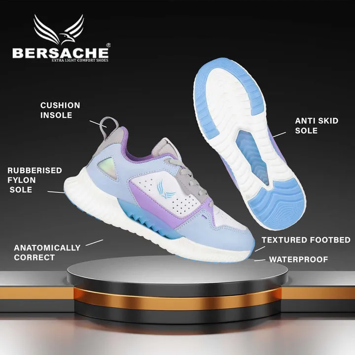 Besache Sneaker Loafers Casual With Extra Comfort Sneakers For Women Blue-9145