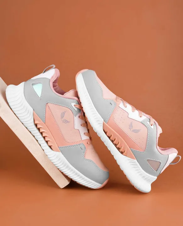Besache Sneaker Loafers Casual With Extra Comfort Sneakers For Women Pink-9146