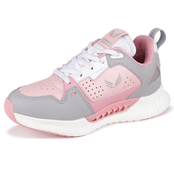 Besache Sneaker Loafers Casual With Extra Comfort Sneakers For Women Pink-9146