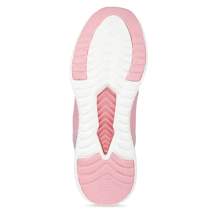 Besache Sneaker Loafers Casual With Extra Comfort Sneakers For Women Pink-9146