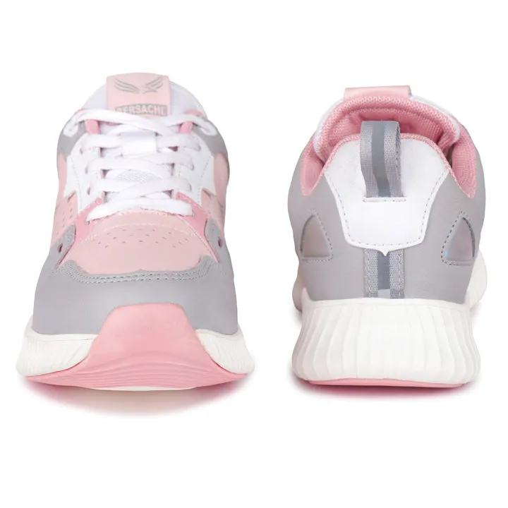 Besache Sneaker Loafers Casual With Extra Comfort Sneakers For Women Pink-9146