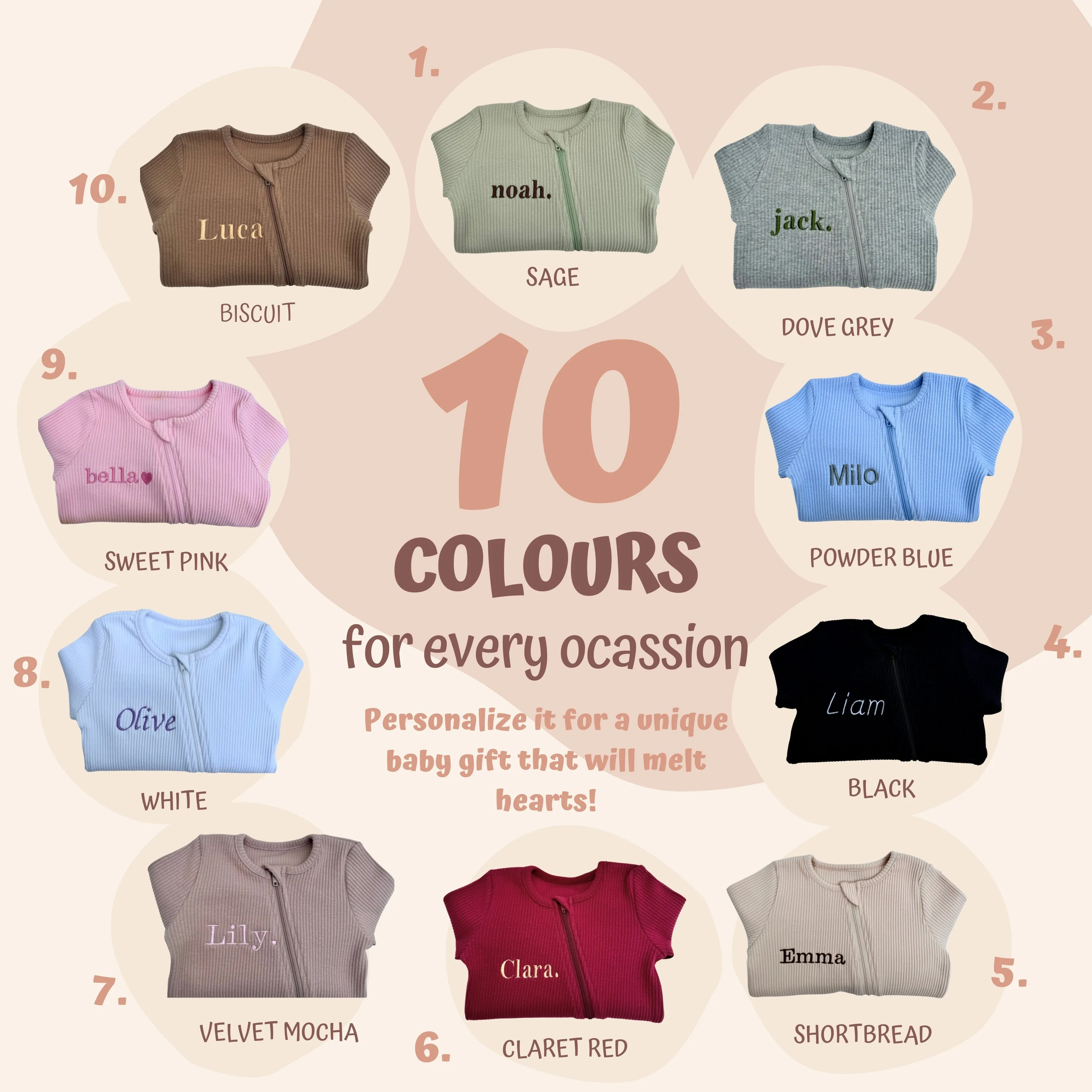 Biscuit Zip Sleepsuit