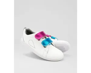 Bobux KP Grass Court Switch White (Rasp Peacock) Trainers