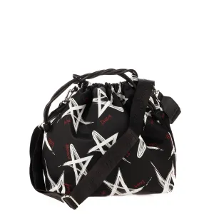 Bolso Star Nylon | Negro Estrellas Blancas