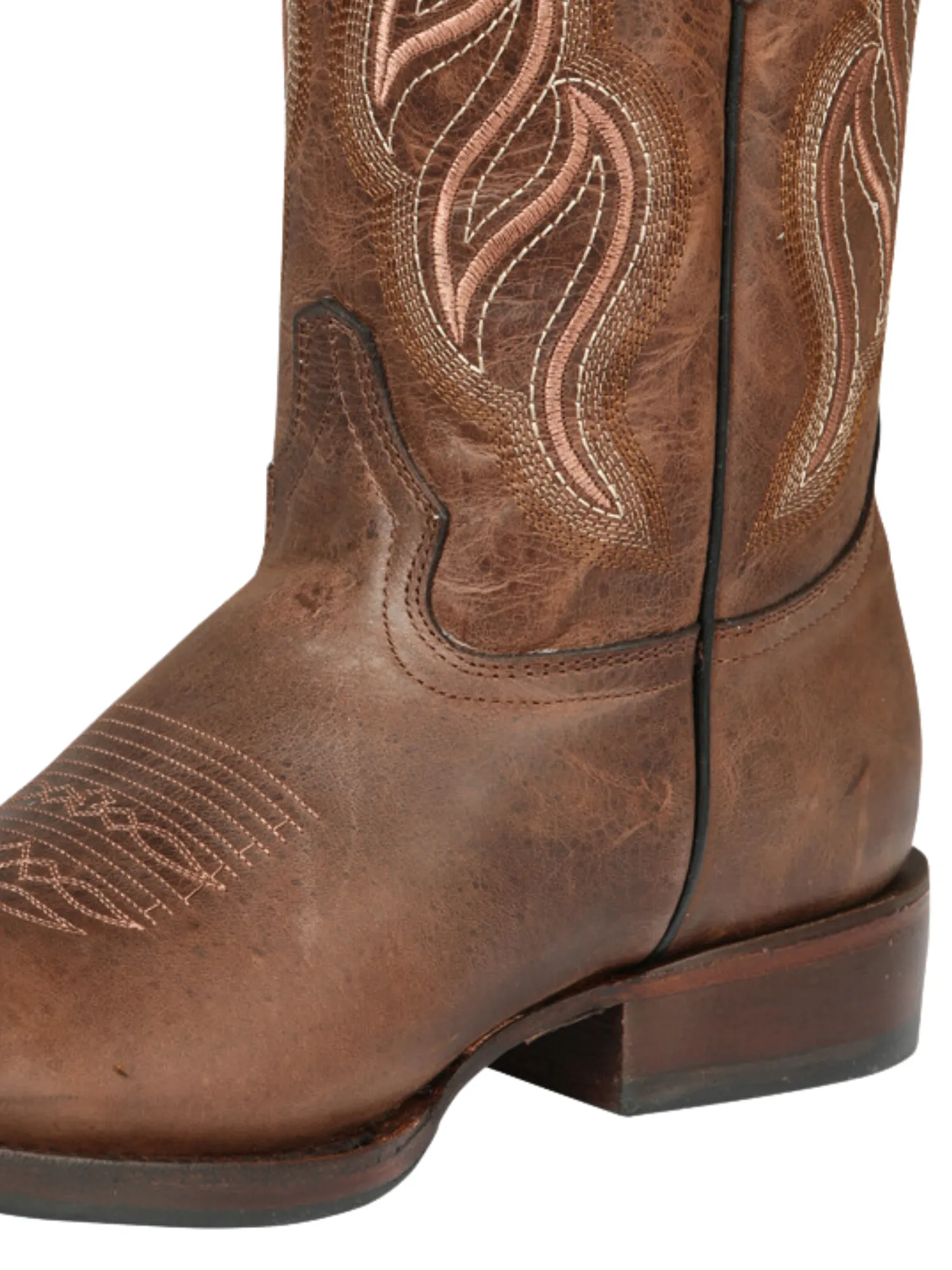Botas Vaqueras Rodeo Clasicas de Piel Genuina para Hombre 'El General' - ID: 44860