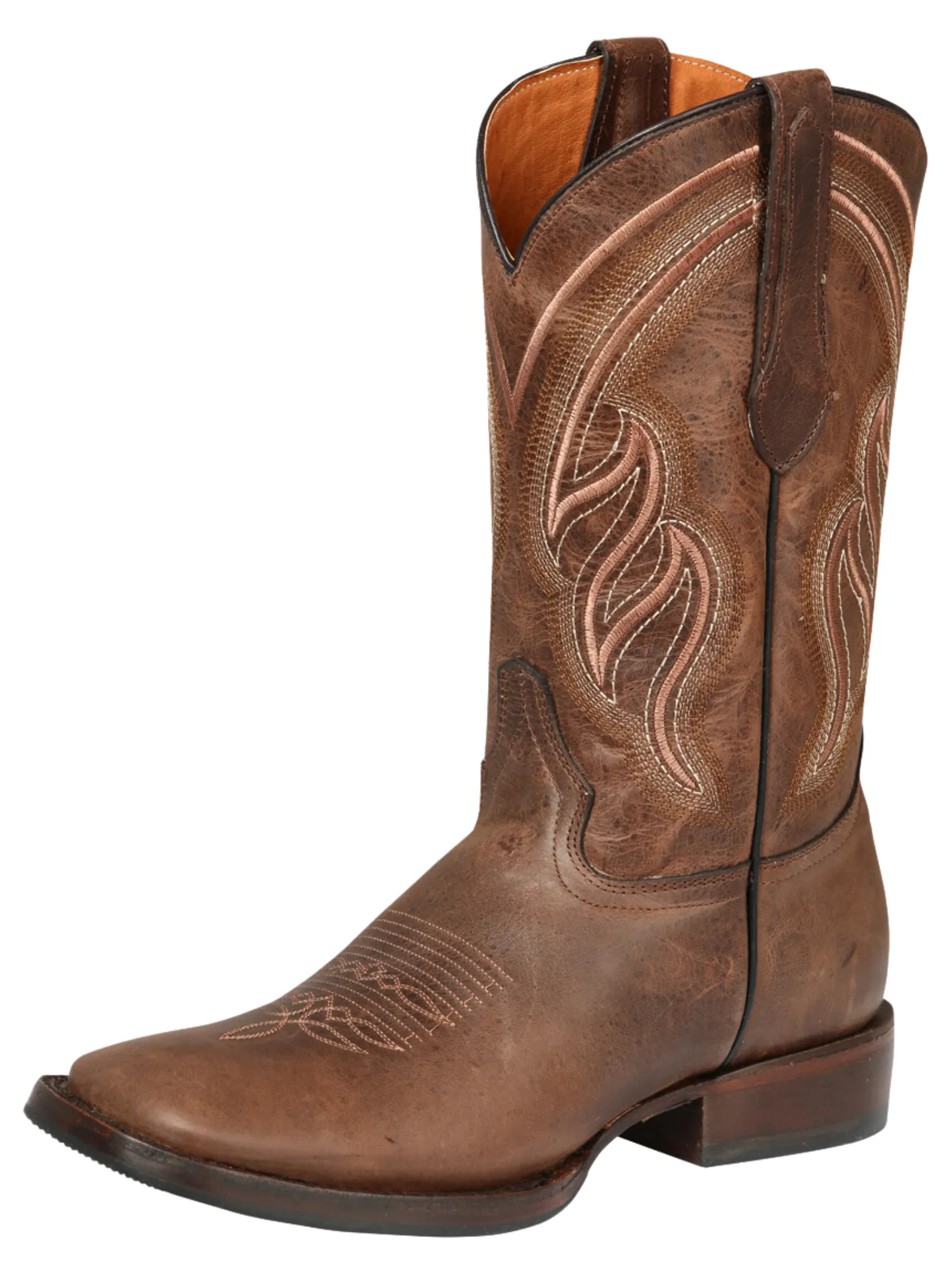 Botas Vaqueras Rodeo Clasicas de Piel Genuina para Hombre 'El General' - ID: 44860