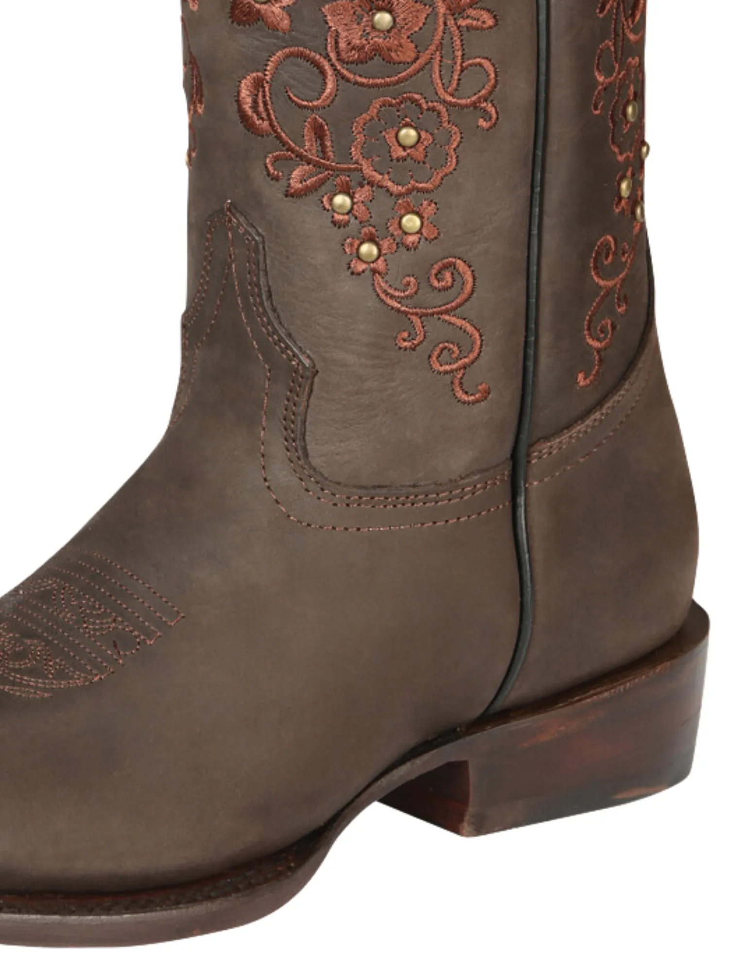 Botas Vaqueras Rodeo Clasicas de Piel Genuina para Mujer 'El General' - ID: 44847