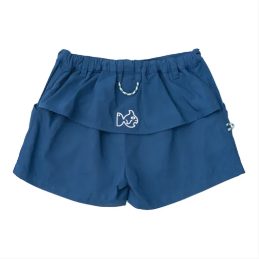 Boy's Original Angler Fishing Short in Classic Set Sail Navy Blue
