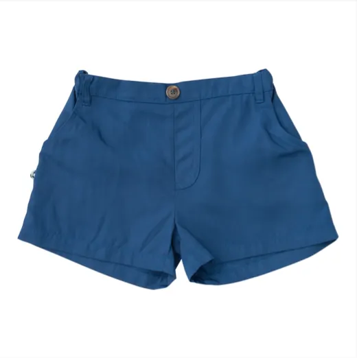 Boy's Original Angler Fishing Short in Classic Set Sail Navy Blue