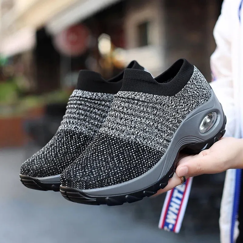 Breathable Women's Platform Sports Sneakers