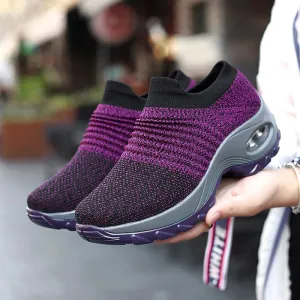 Breathable Women's Platform Sports Sneakers