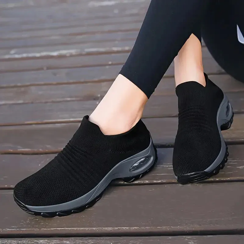 Breathable Women's Platform Sports Sneakers