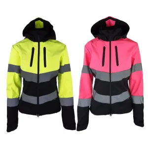 Cameo Equine Hi Viz Water Repellent Riding Jacket with Detachable Hood