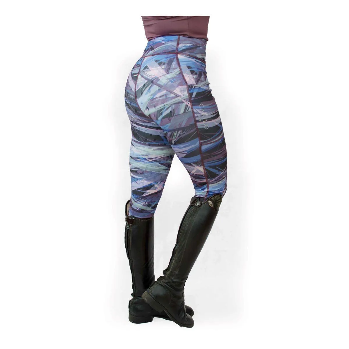 Cameo Equine Zest Riding Tights, Full Silicone Seat, Phone Pocket, Comfort Waist