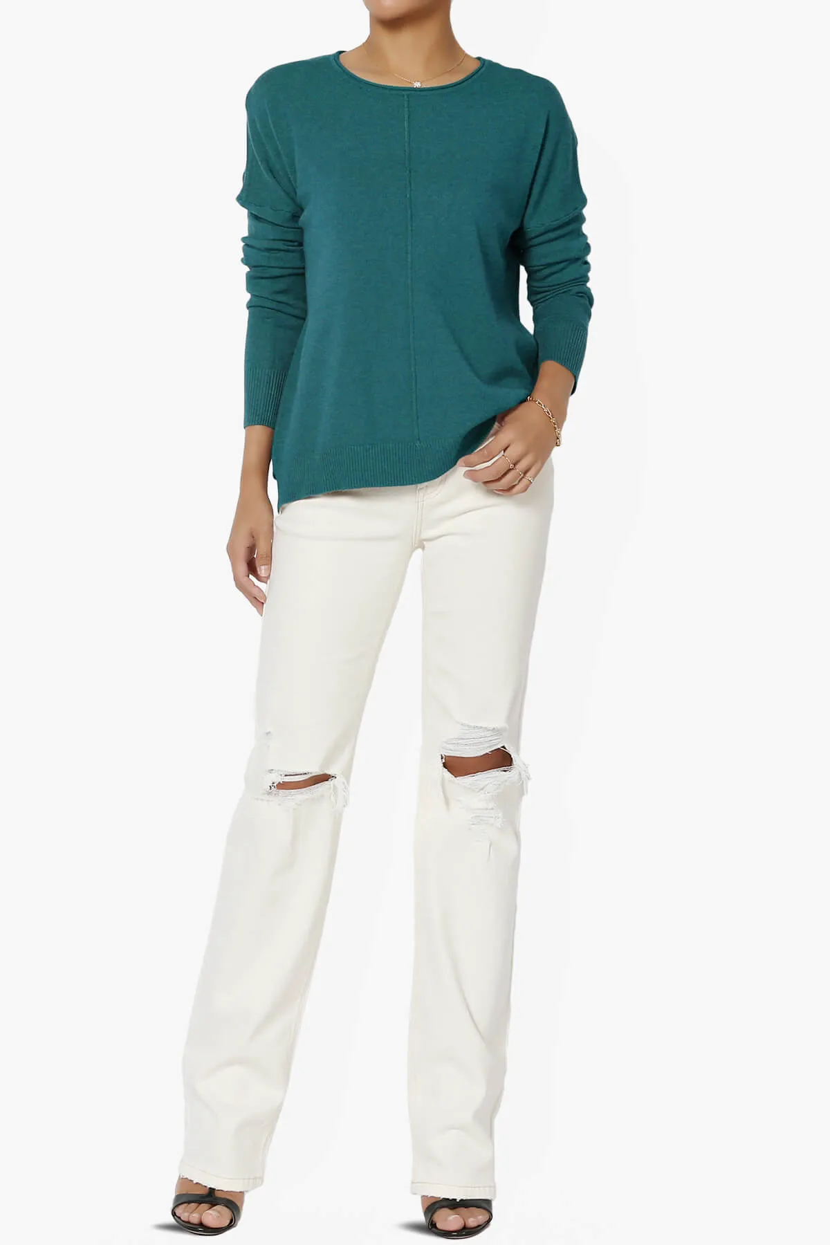 Carolina Long Sleeve Relaxed Fit Knit Top