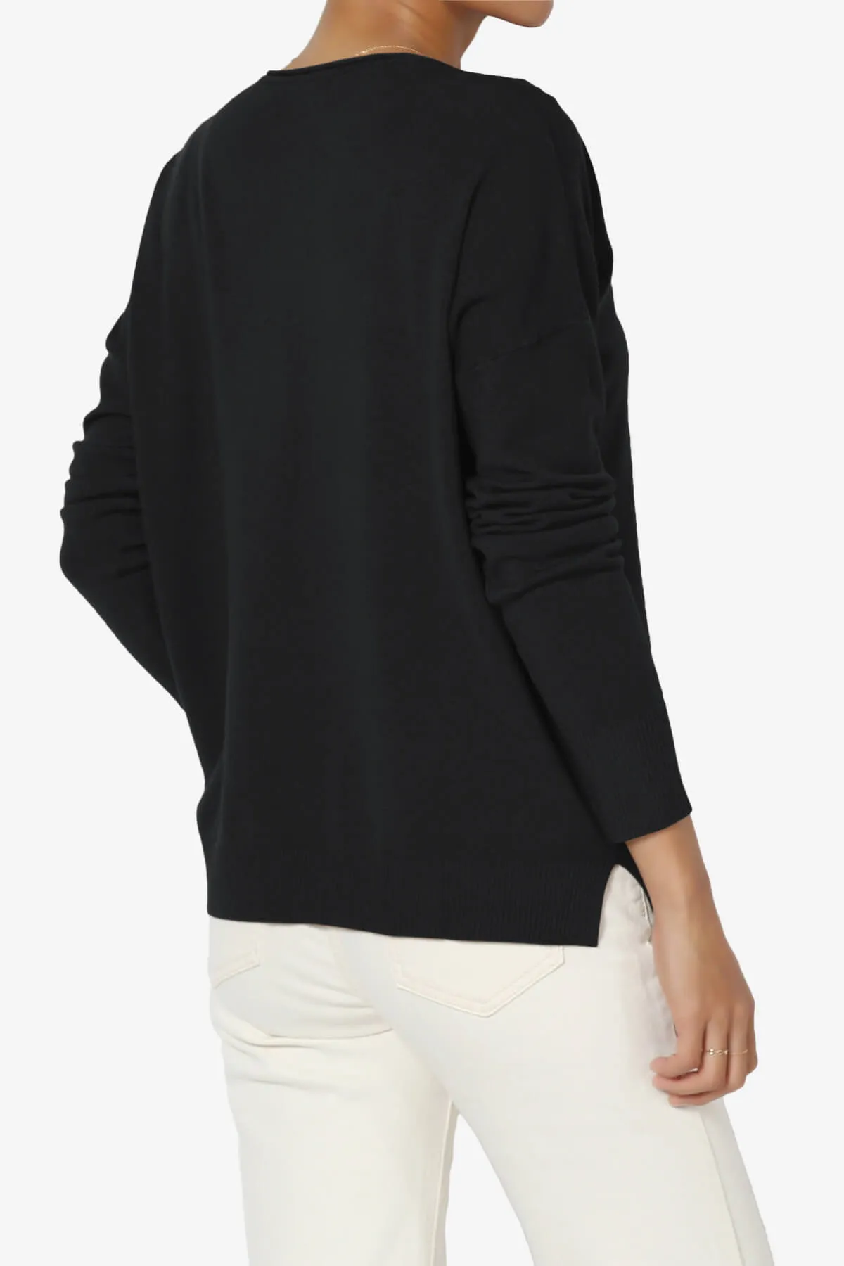 Carolina Long Sleeve Relaxed Fit Knit Top