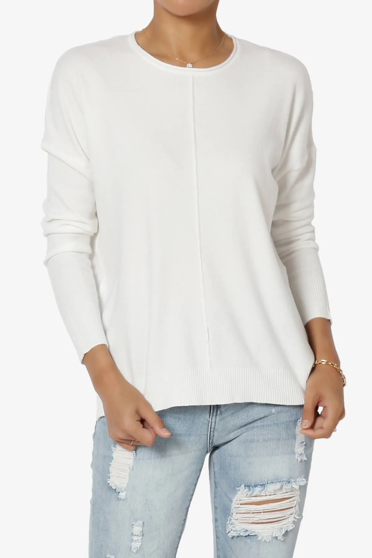 Carolina Long Sleeve Relaxed Fit Knit Top