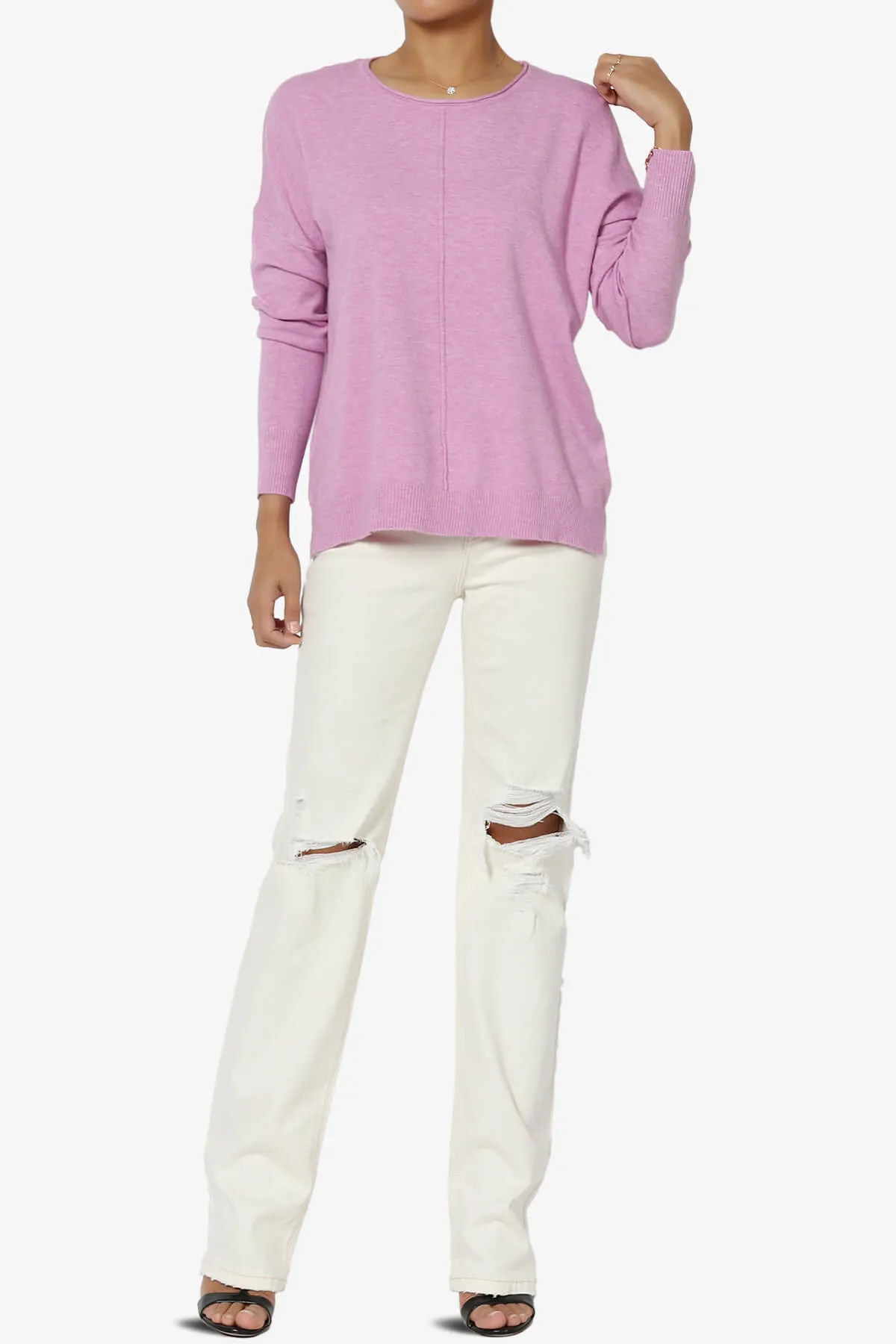 Carolina Long Sleeve Relaxed Fit Knit Top
