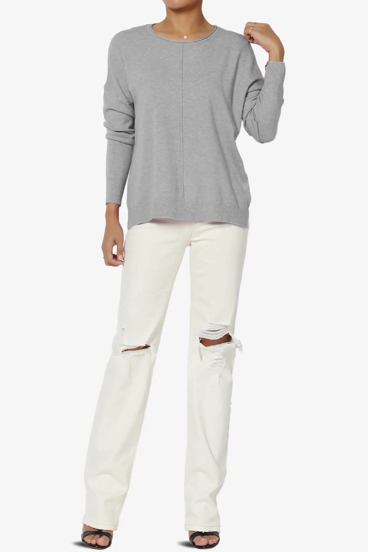 Carolina Long Sleeve Relaxed Fit Knit Top