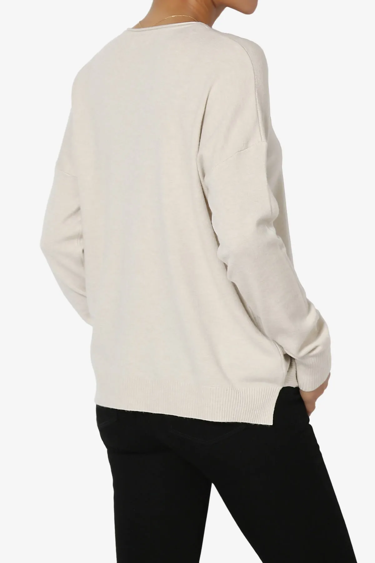 Carolina Long Sleeve Relaxed Fit Knit Top