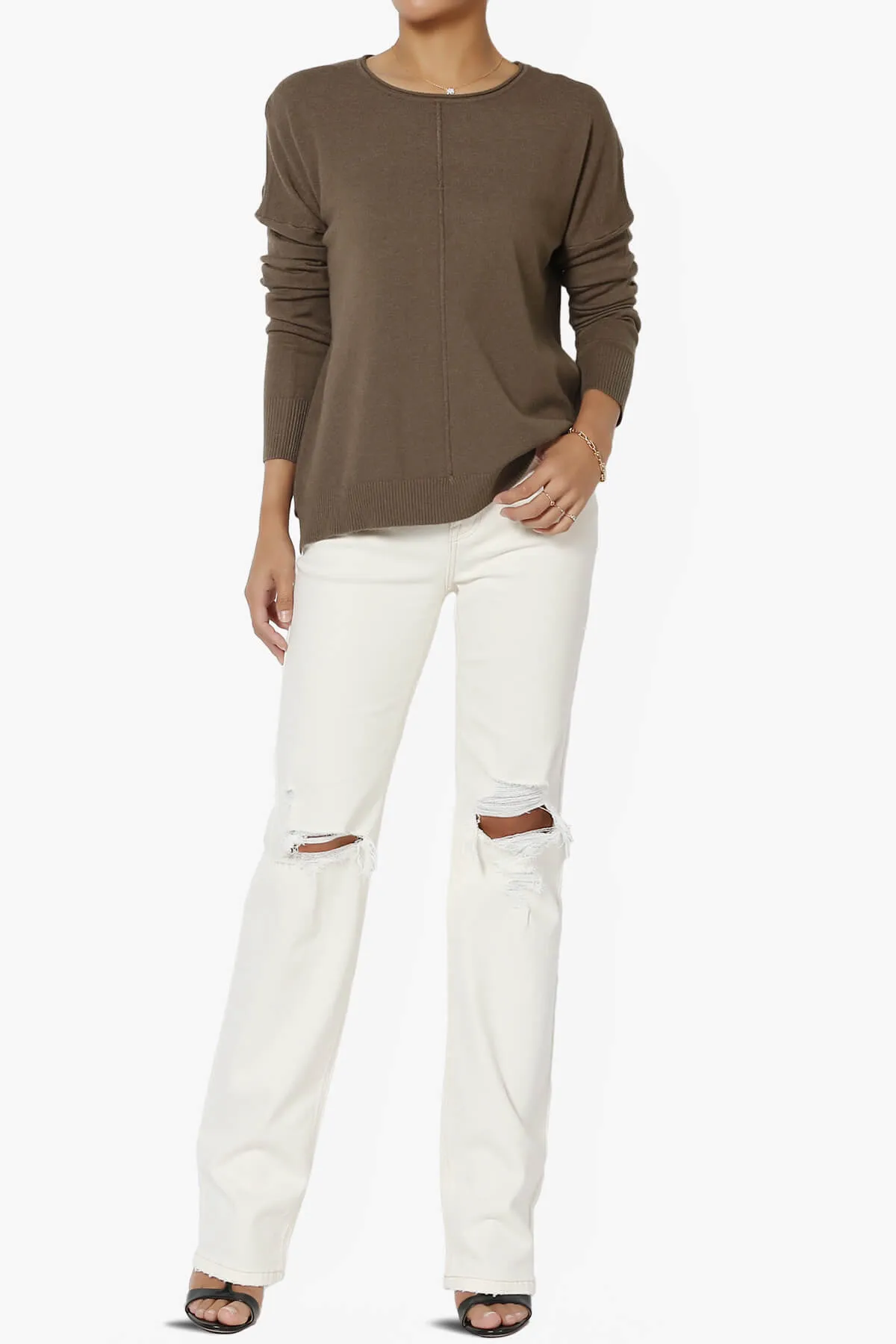 Carolina Long Sleeve Relaxed Fit Knit Top