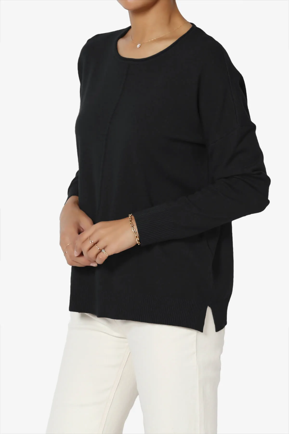 Carolina Long Sleeve Relaxed Fit Knit Top
